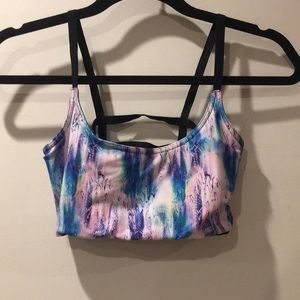 Multi color sports bra